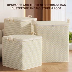220L Fabric Storage Bag with Zippers & Handles-4