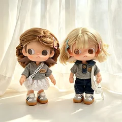 Original I'm Zsiga Crying Baby 10cm Potato Doll Collared Shirt Outfit-23
