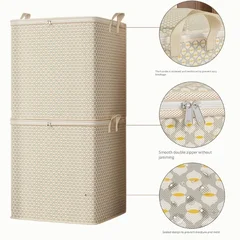 220L Fabric Storage Bag with Zippers & Handles-10