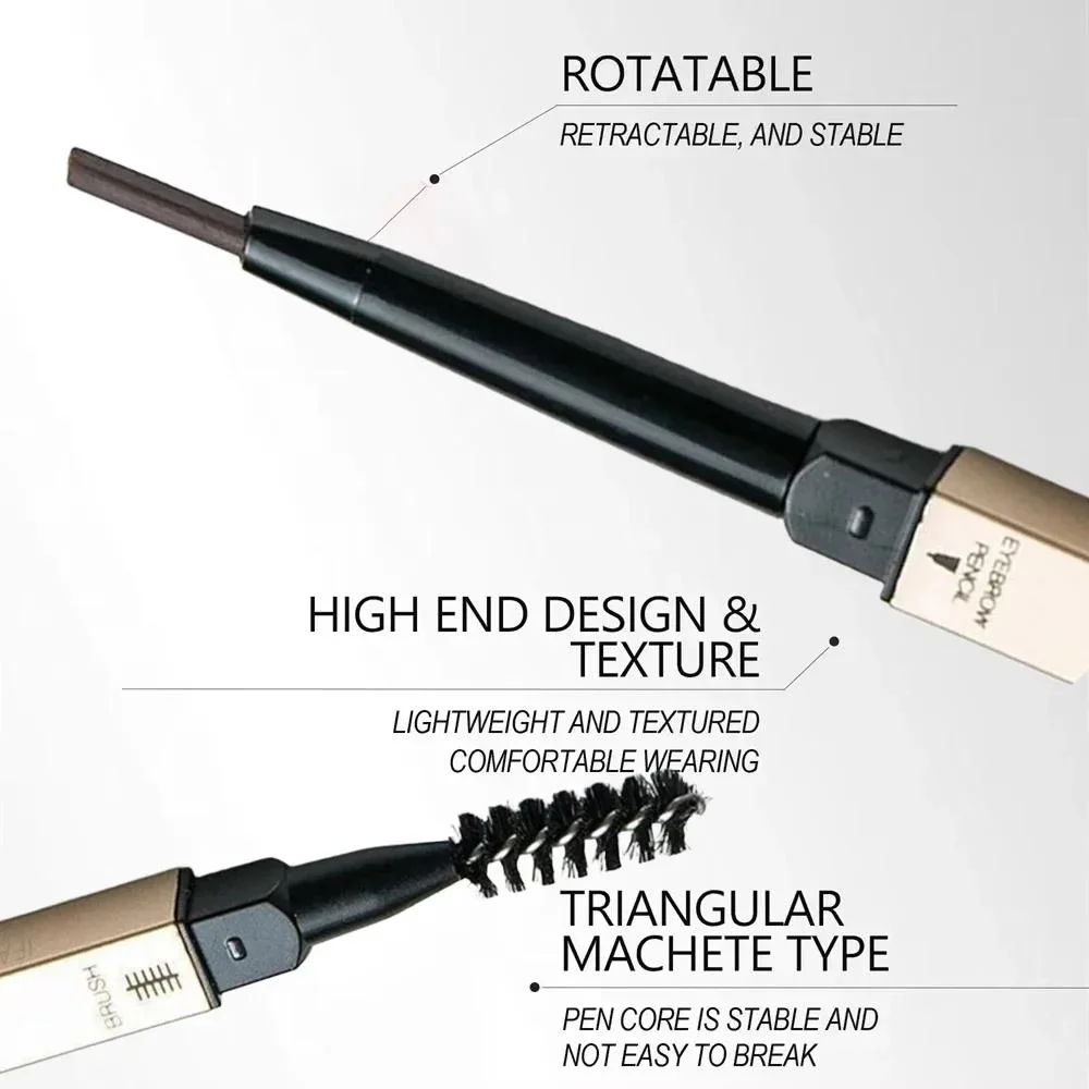 5-Color Dual-Ended Eyebrow Pencil – Waterproof, Smooth & Sweat-Resistant — Product detail image 2