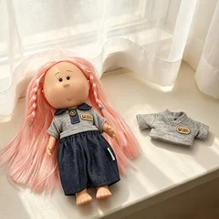 Original I'm Zsiga Crying Baby 10cm Potato Doll Collared Shirt Outfit-4