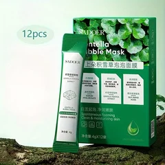 Hyaluronic Acid & Centella Bubble Masks, 12 Pack-3
