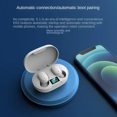 The New Intelligent Number Showed Wireless Bluetooth Earbuds Mini Stereo In-Ear Headphones-6