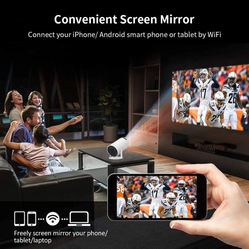 HY300 720P WiFi Portable Projector for Android & iOS — Product detail image 7