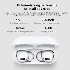 TWS Pro 3 Bluetooth Earbuds with Charging Case-6