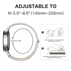 Elastic Nylon Loop Replacement Strap for Samsung Galaxy Fit 3 Wristband Accessory-16