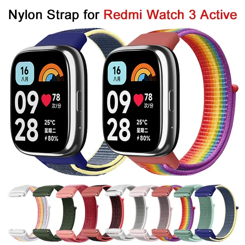 Nylon Replacement Strap for Redmi Watch 3 Active Breathable Sports Wristband