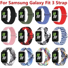 Elastic Nylon Loop Replacement Strap for Samsung Galaxy Fit 3 Wristband Accessory-1