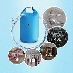 5L 10L 20L 40L 70L Waterproof Large Capacity Dry Bag Camping Hiking Swimming Bag-4