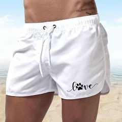 Men's Quick-Dry Swim Trunks Board Shorts Beach Summer Bathing Surfing Volleyball Swimwear-14