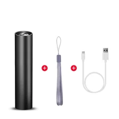 Mini Aluminum USB-Rechargeable LED Flashlight, 14500 Battery-8