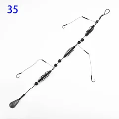 Pre-Tied Fishing Hooks Artificial Bait Cage Set Fishing Feeder-14