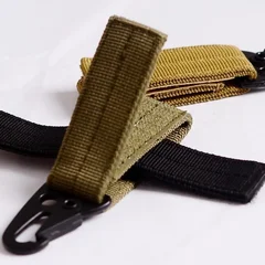 High-Strength Nylon Tactical Backpack Hook Clip Carabiner Climbing Lanyard-2