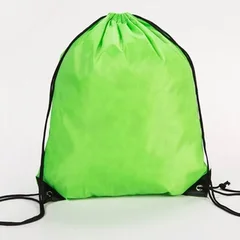 Reusable Oxford Fabric Drawstring Shopping Backpack Food Travel Outdoor Grocery Bag-6