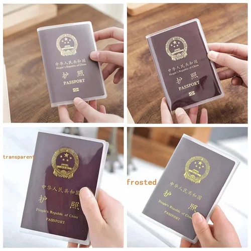 Silicone Transparent Waterproof Dirt-Resistant ID Card Holder Passport Business Credit Bank Card Case