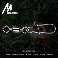 MEREDITH Stainless Steel Fishing Swivels, 50 Pieces-3