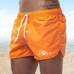 Men's Quick-Dry Swim Trunks Board Shorts Beach Summer Bathing Surfing Volleyball Swimwear-9