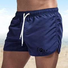 Men's Quick-Dry Swim Trunks Board Shorts Beach Summer Bathing Surfing Volleyball Swimwear-15