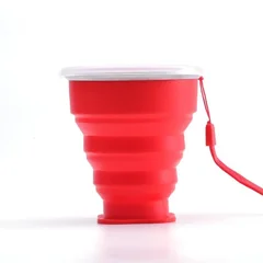 BPA FREE Food-Grade Silicone Foldable Travel Cup Portable Outdoor Coffee Tumbler-6
