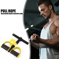 4-Tube Resistance Band Set with Pedal & Handles-4