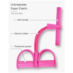 4-Tube Resistance Band Set with Pedal & Handles-6