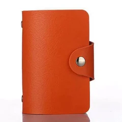 PU Leather 24-Slot Card & Passport Organizer-6