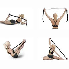 Polyester & Latex Yoga Stretching Strap-5