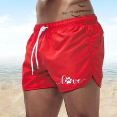 Men's Quick-Dry Swim Trunks Board Shorts Beach Summer Bathing Surfing Volleyball Swimwear-3