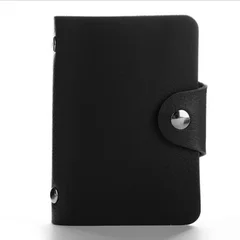 PU Leather 24-Slot Card & Passport Organizer-2