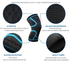Elastic Nylon Sports Knee Support-9