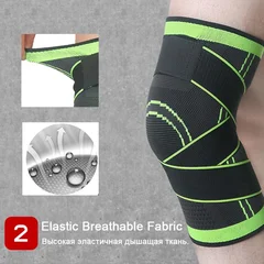 Sportliche rutschfeste Einzel-Kniebandage, Kompressions-Kniebandage, Sport-Kniepolster für Laufen, Basketball und Fitness-10