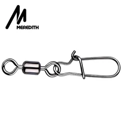 MEREDITH Stainless Steel Fishing Swivels, 50 Pieces-5