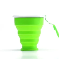 BPA FREE Food-Grade Silicone Foldable Travel Cup Portable Outdoor Coffee Tumbler-7