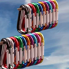 Aluminum Alloy D-Ring Spring-Gate Carabiners-9