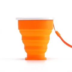 BPA FREE Food-Grade Silicone Foldable Travel Cup Portable Outdoor Coffee Tumbler-9