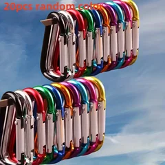 Aluminum Alloy D-Ring Spring-Gate Carabiners-7