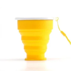 BPA FREE Food-Grade Silicone Foldable Travel Cup Portable Outdoor Coffee Tumbler-5