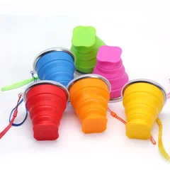 BPA FREE Food-Grade Silicone Foldable Travel Cup Portable Outdoor Coffee Tumbler-4
