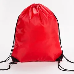 Reusable Oxford Fabric Drawstring Shopping Backpack Food Travel Outdoor Grocery Bag-4
