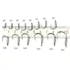 Stainless Steel Spring Fishing Hooks, 10 Pieces-7