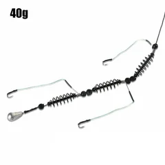 Pre-Tied Fishing Hooks Artificial Bait Cage Set Fishing Feeder-3