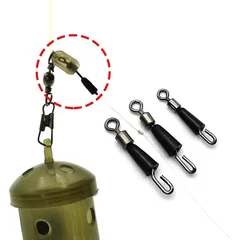Fishing Swivel Snaps & Feeder Connectors, 30 Pieces-3