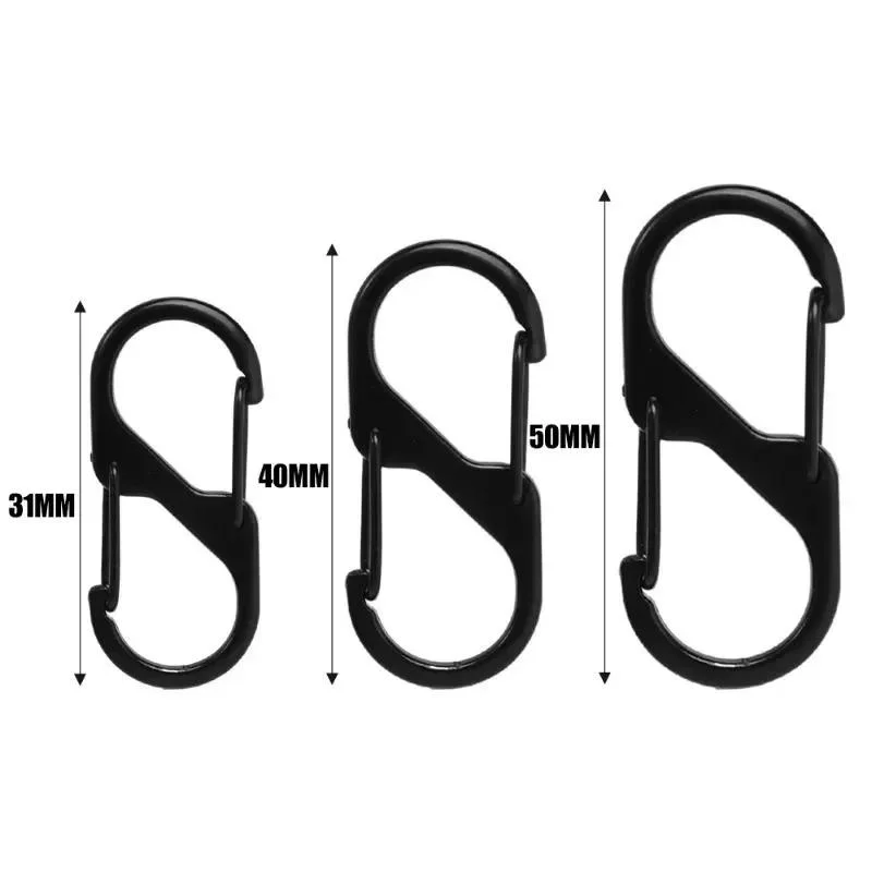 S-Type Zinc Alloy Locking Carabiners, 10 Pack — Product detail image 2