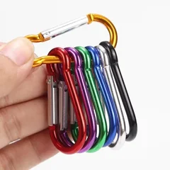 Aluminum Alloy D-Ring Spring-Gate Carabiners-10
