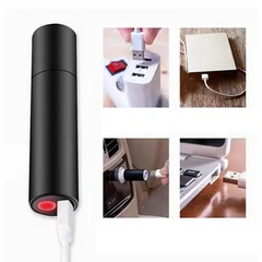 Mini Aluminum USB-Rechargeable LED Flashlight, 14500 Battery-5