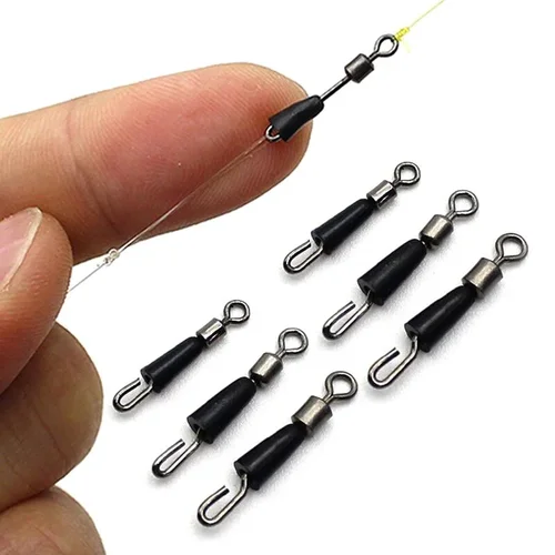 Fishing Swivel Snaps & Feeder Connectors, 30 Pieces
