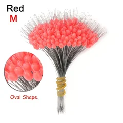 Silicone Fishing Float Stoppers, 300 Pieces, 0.8/1.5/2.5#-10