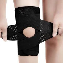 LXY Adjustable Knee Support with Side Stabilizers-7