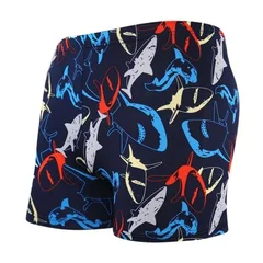Men's Quick-Dry Elastic-Waist Swim Shorts-4