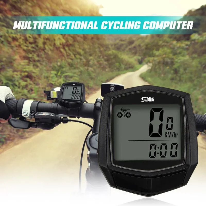 Wired Bike Computer Bicycle Computer Rain Protection LCD Display